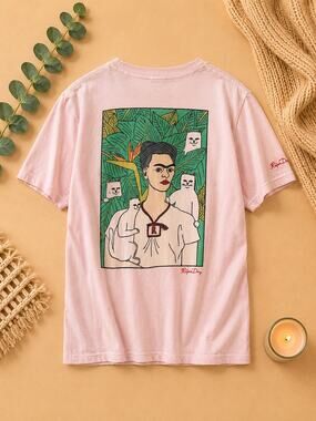RipnDip Pink Cat Leaf Tee